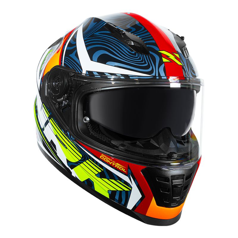 Capacete Norisk Soul II Control Azul Esporte Motociclista