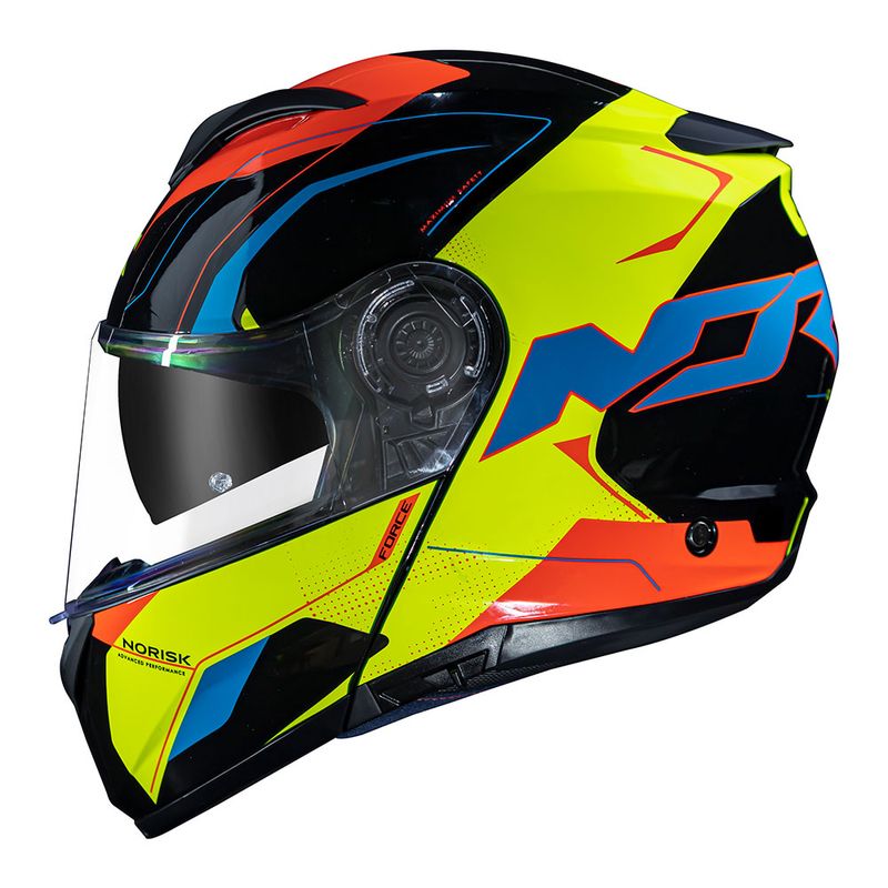 Capacete Norisk Force Quantum Amarelo Full Face com Sistema Micrométrico