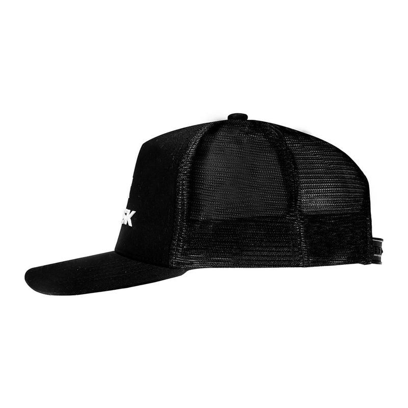 Boné Norisk Trucker Preto Aba Curva Ajustável Lifestyle Casual