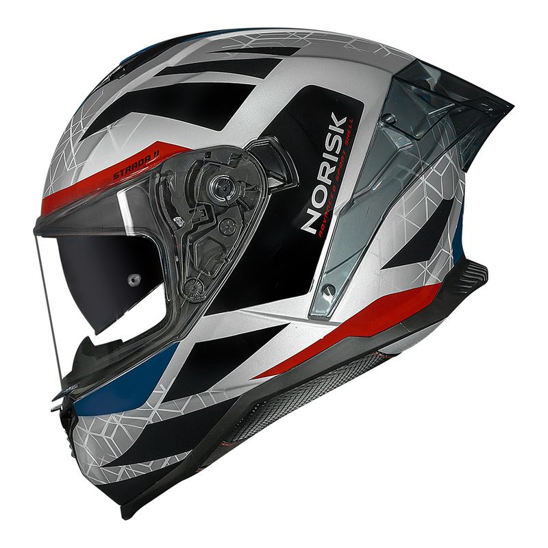 Capacete Norisk Strada II Evoque Azul Proteção Robusta Confortável
