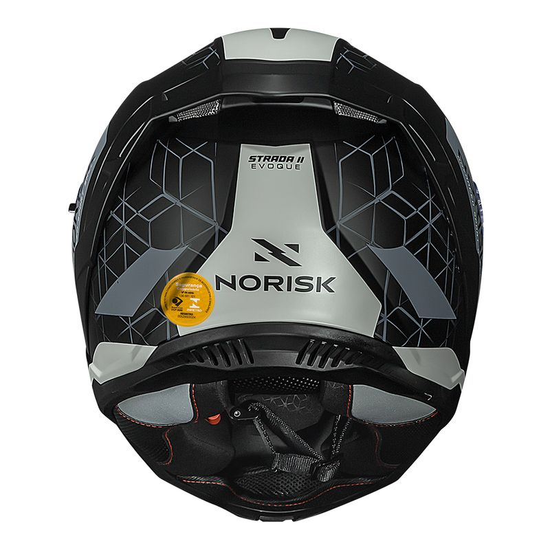 Capacete Norisk Strada II Evoque Cinza Fosco Preto
