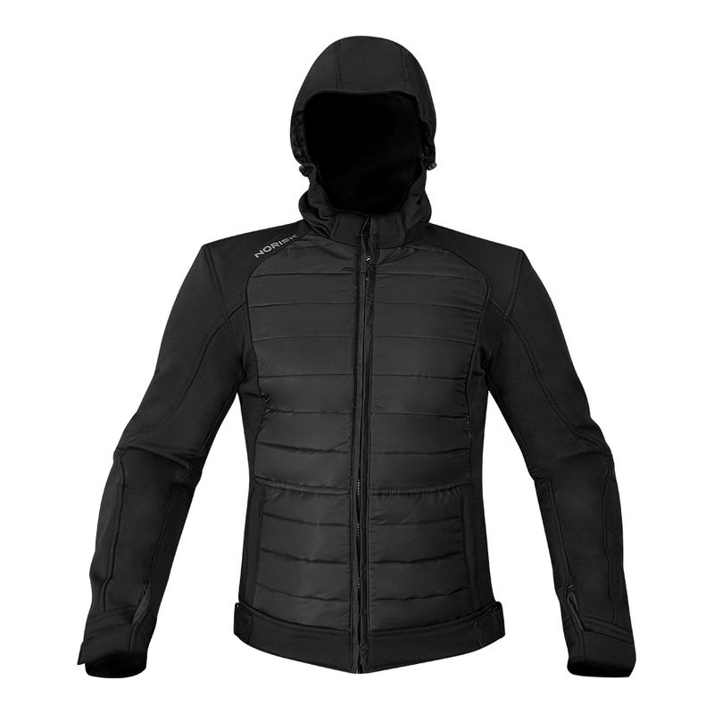 Jaqueta Motociclista Norisk Civic Preta Impermeável com Proteção