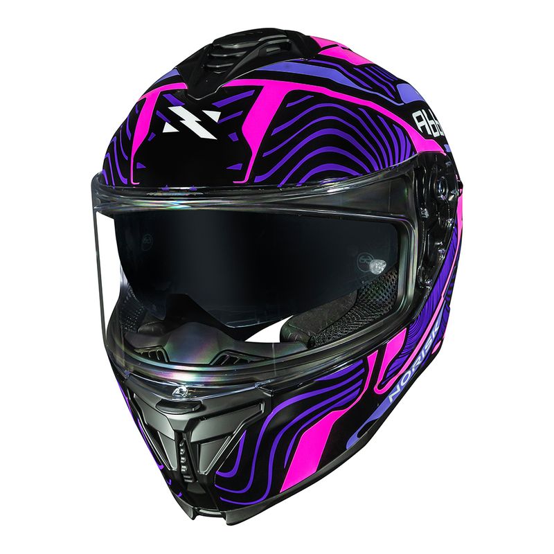 Capacete Norisk Strada II Fusion Roxo Proteção Robusta Estrada