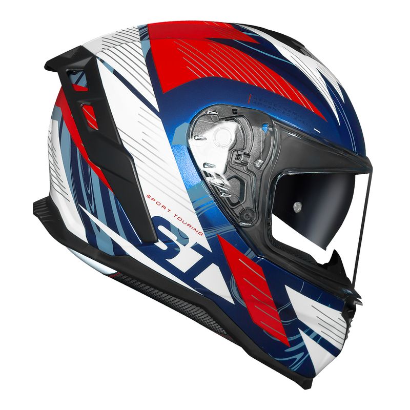 Capacete Norisk Strada II ST Azul Proteção Robusta Viseira Cristal Conforto