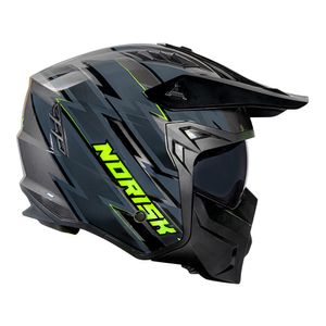Capacete Norisk Orion SV Denver Preto Aberto com Óculos Escuro