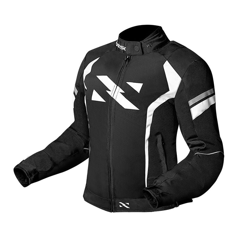Jaqueta Norisk Tornado Preto Motoqueiro Impermeável Proteção Coluna