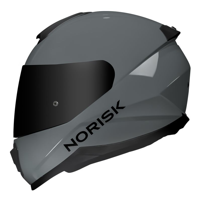 Capacete Norisk Razor Monocolor Nardo Cinza Preto