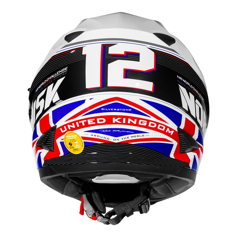 Capacete Norisk Soul II Grand Prix United Kingdom Preto