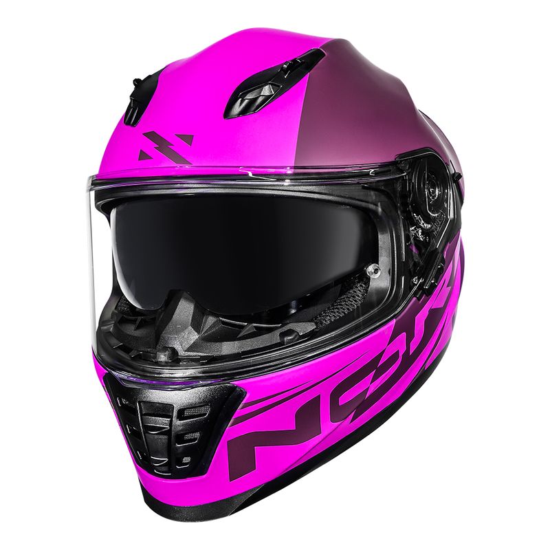 Capacete Norisk Soul II Manty Rosa Fosco Escamoteável Para Motociclista