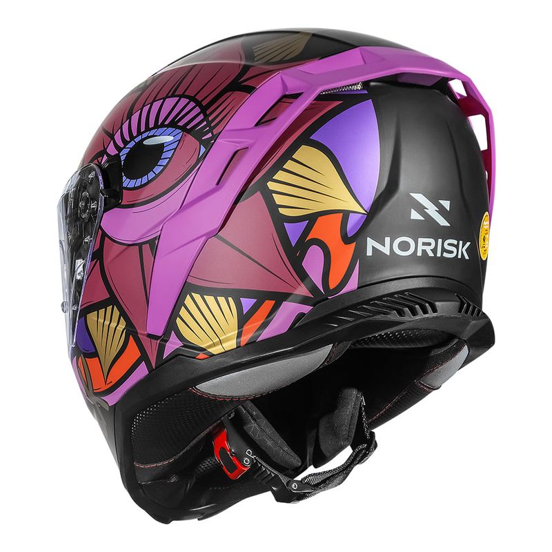 Capacete Norisk Strada II Lotus Preto Fosco - Segurança e Estilo Para Motociclistas