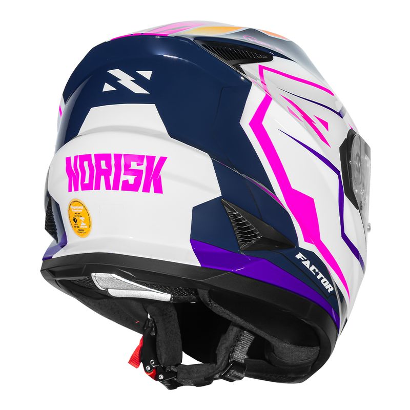 Capacete Norisk Soul II Factor Branco Fosco
