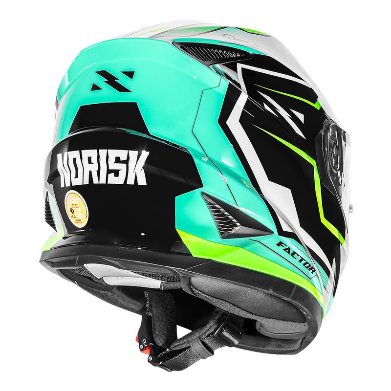 Capacete Norisk Soul II Factor Preto Tamanho P M G GG