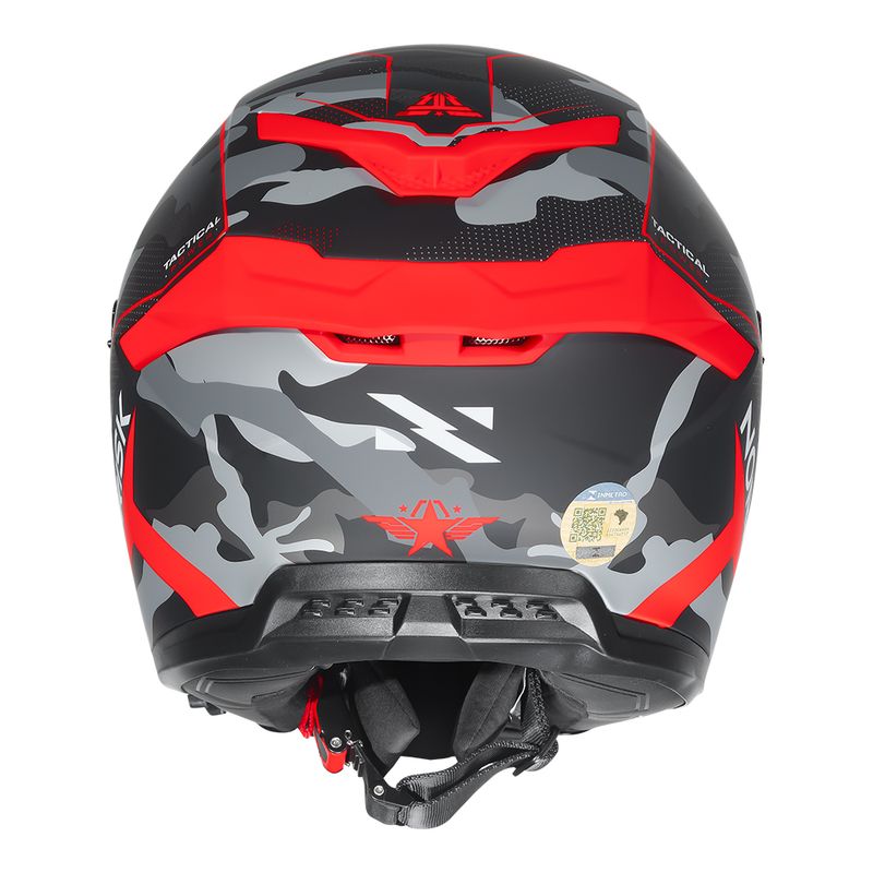 Capacete Norisk Rock Tactical Preto Fosco Proteção Máxima Motociclista