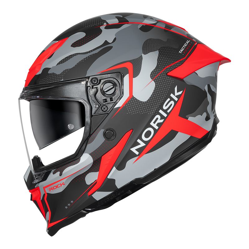 Capacete Norisk Rock Tactical Preto Fosco Proteção Máxima Motociclista