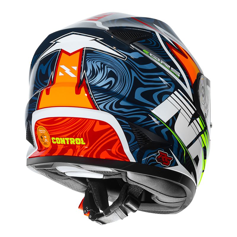 Capacete Norisk Soul II Control Azul Esporte Motociclista