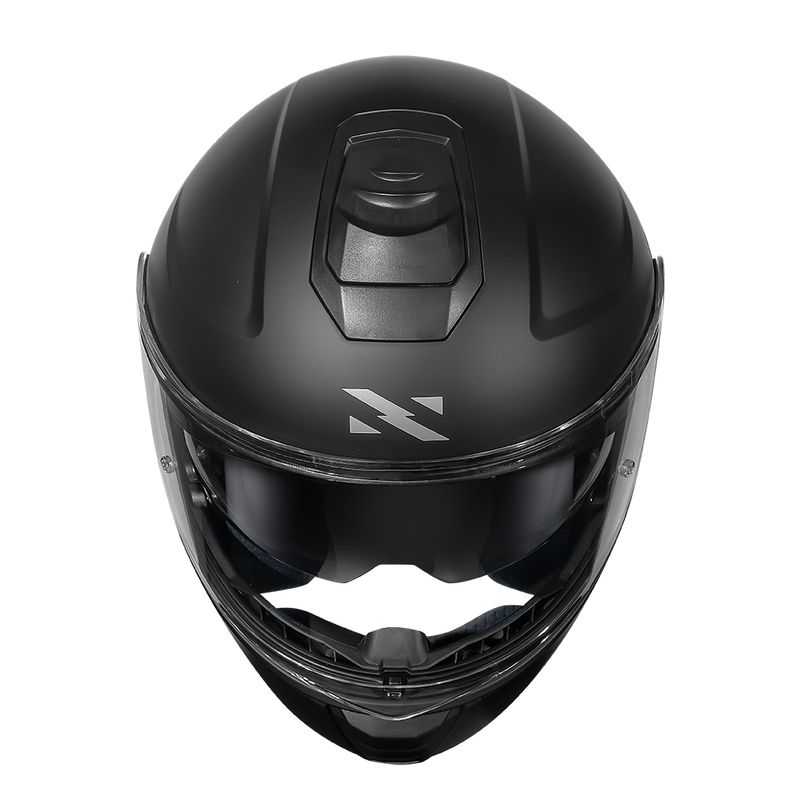 Capacete Norisk Vortex Monocolor Articulado Preto Fosco