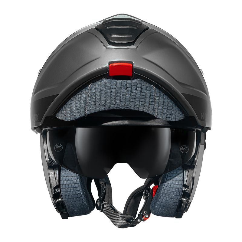 Capacete Norisk Vortex Monocolor Cinza Fosco Preto