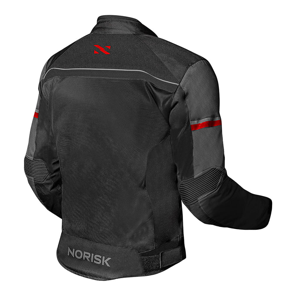 Jaqueta Norisk Trip Air Vermelha Proteção Motociclista Impermeável