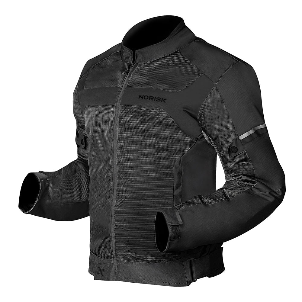 Jaqueta Motociclista Norisk Trip Air Preta Impermeável com Proteção