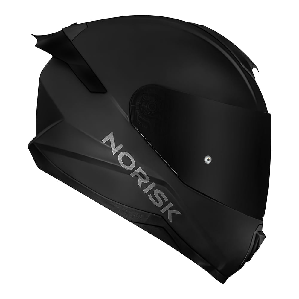 Capacete Norisk Razor Monocolor Fosco Black Edition Viseira Cristal e Fumê